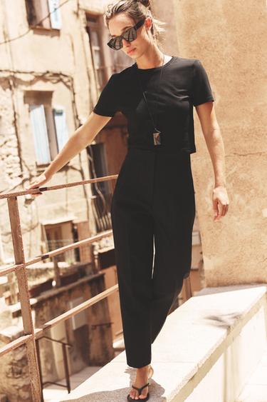 PANTALÓN TIRO ALTO - Negro de Zara