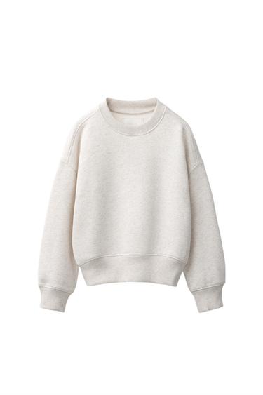 FELPA DA JOGGING TINTA UNITA - Sabbia / Mélange di Zara
