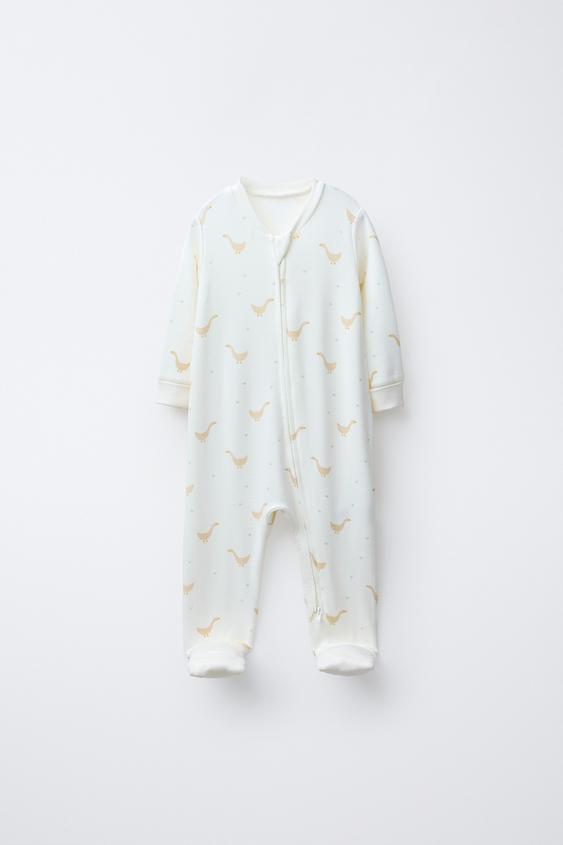 PIJAMA ENTERO CALENTITO OCAS PIE CONVERTIBLE - Crudo de Zara - Imagen 0