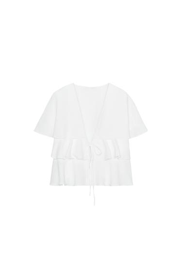 RUFFLED CAPE TOP