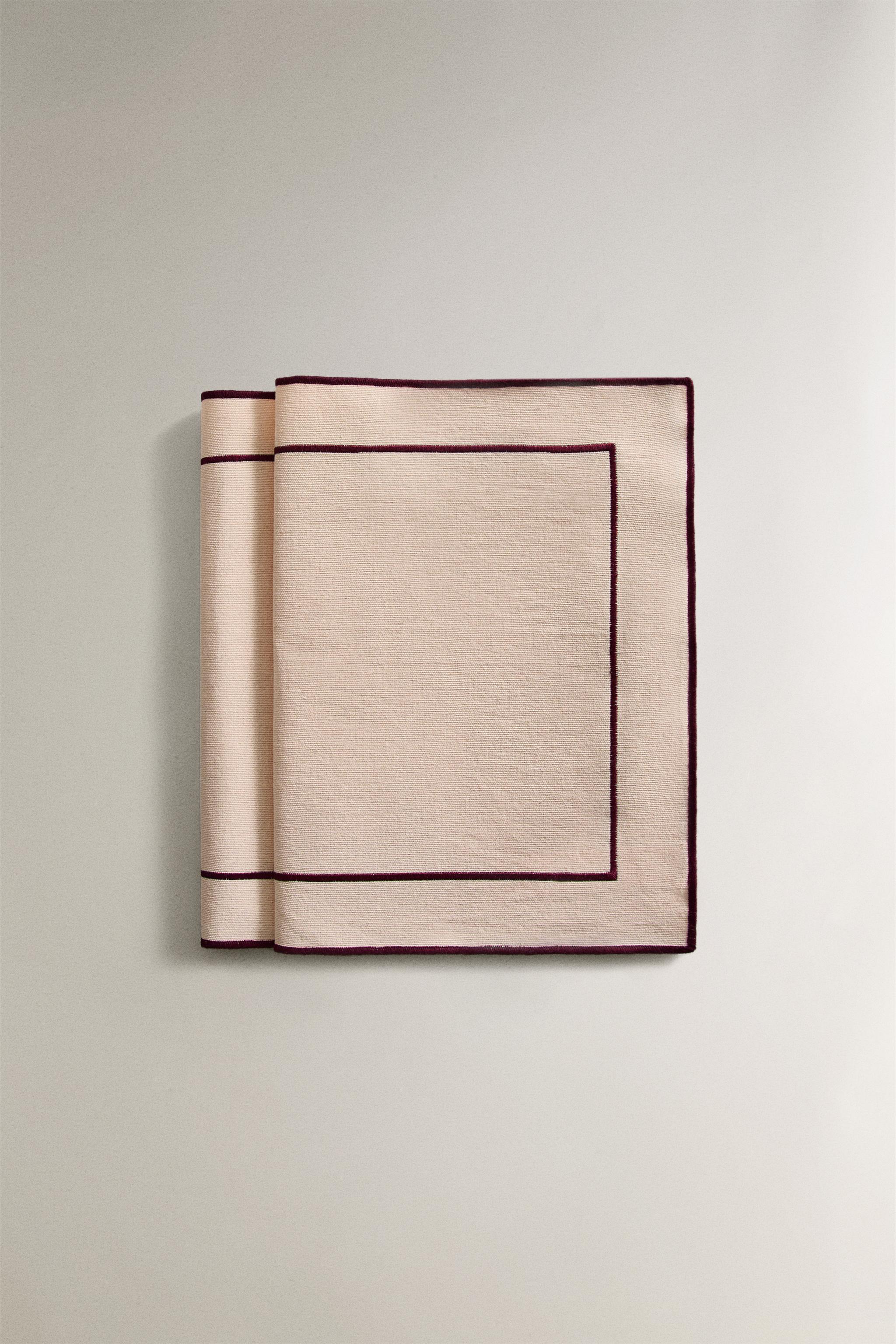 COTTON PLACEMAT WITH BORDER