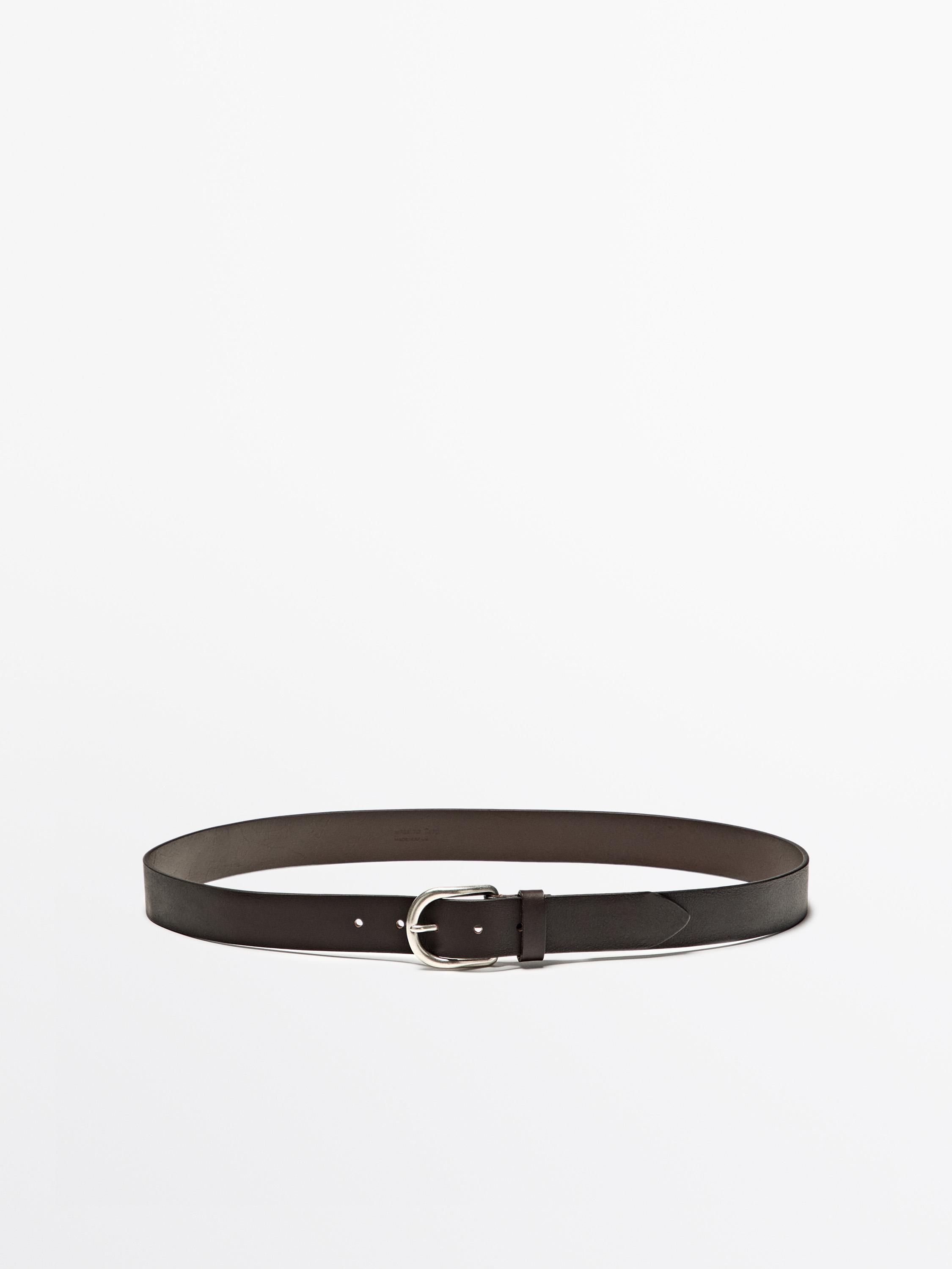 Ceinture en cuir nappa
