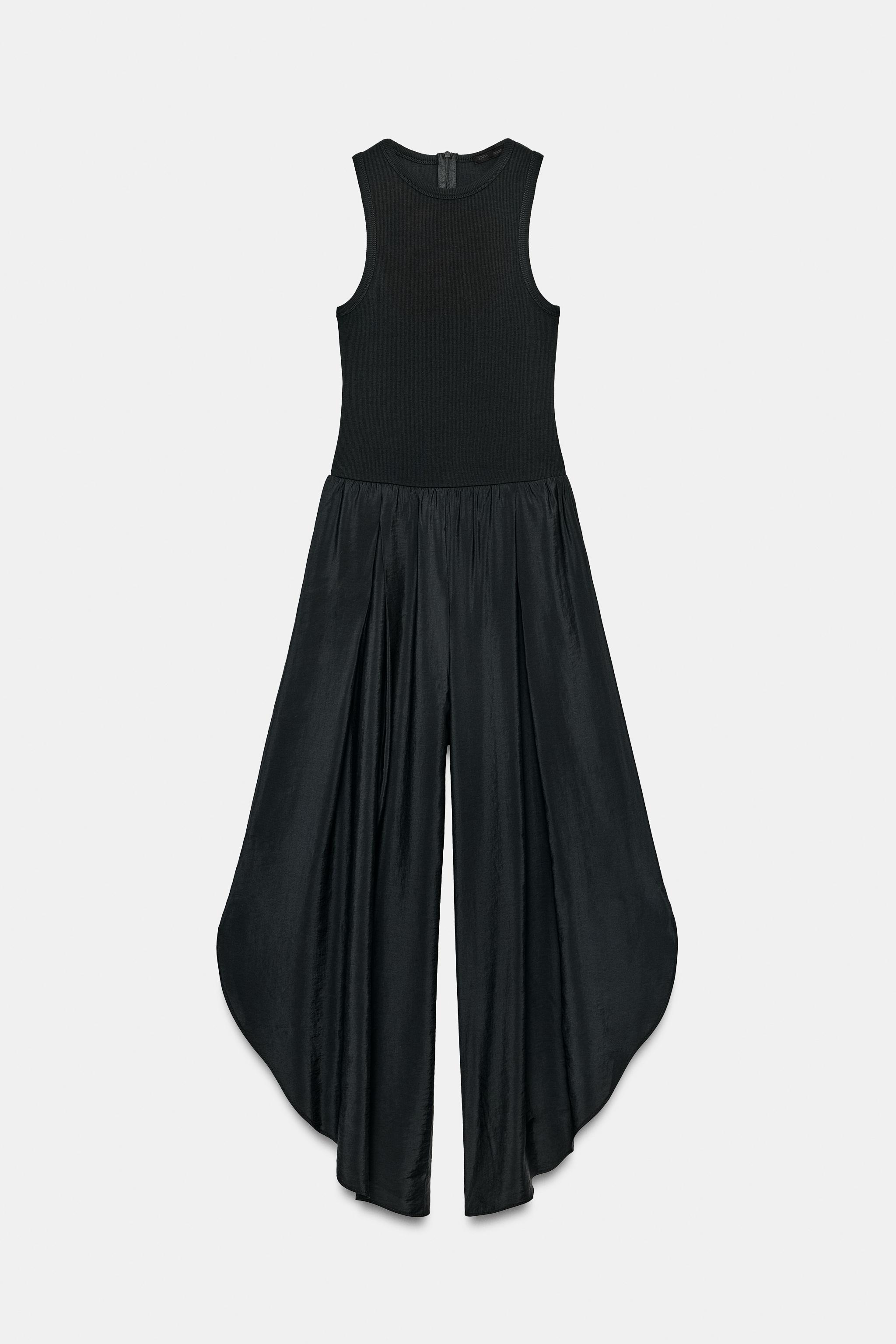 COMBINED WIDE-LEG JUMPSUIT
