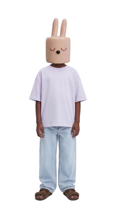 Zara PLAIN T-SHIRT - Light mauve - Image 0