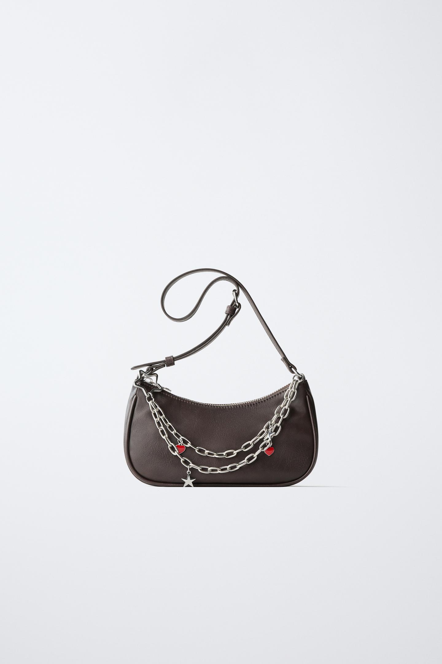 Детская сумка Zara Chain Shoulder, цвет: Коричневый
