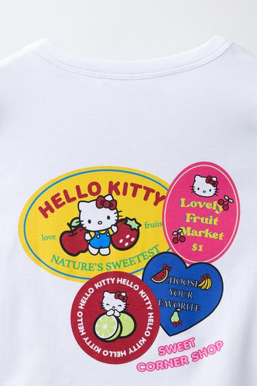 T-SHIRT STICKERS HELLO KITTY © SANRIO - Blanc de Zara - Image 3