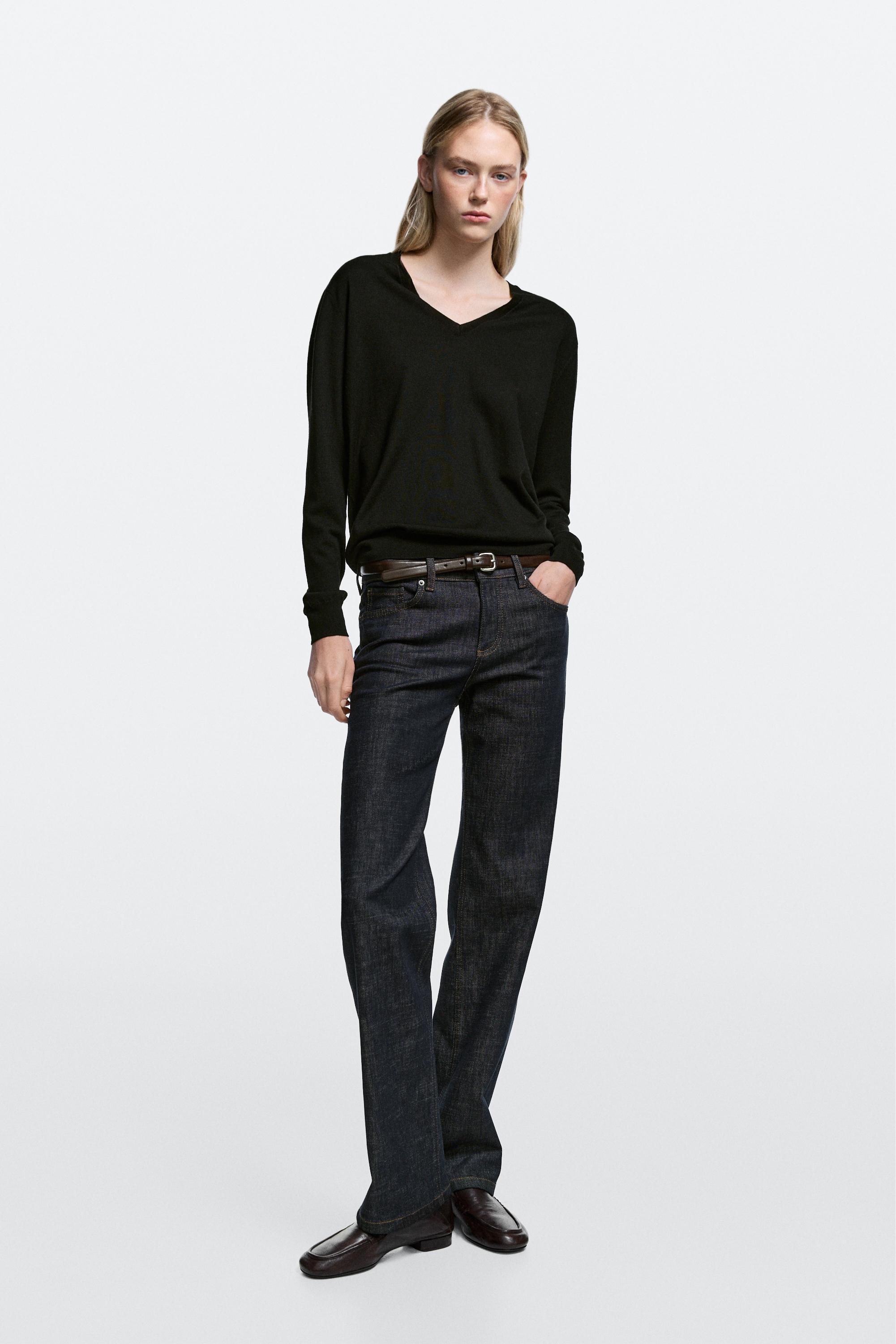 Jean straight taille basse