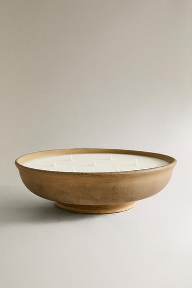 (1200 g) CANDELA PROFUMATA INCENSE LEATHER - Bronzo di Zara