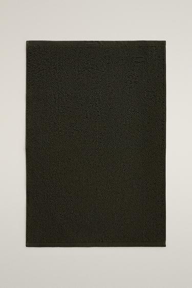 PLAIN BATH MAT - Dark green by Zara - Image 0