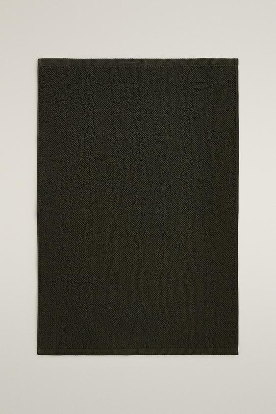 Zara PLAIN BATH MAT - Dark green - Image 0