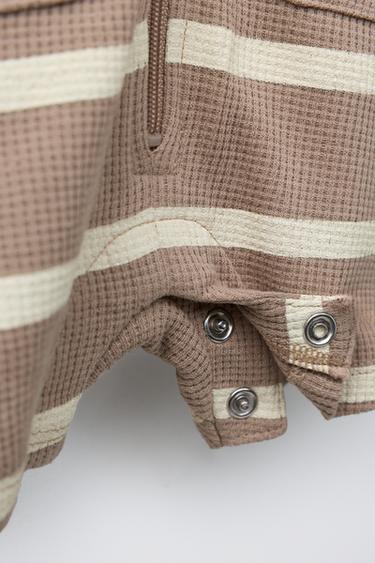 GRENOUILLÈRE COURTE GAUFRÉE - Marron de Zara - Image 3