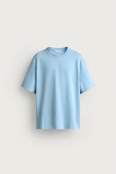 CAMISETA RELAXED FIT INTERLOCK /04 - Azul claro de Zara