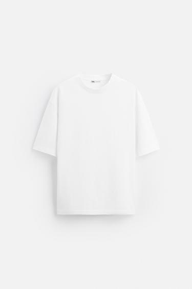 CAMISETA HEAVYWEIGHT BÁSICA - Blanco de Zara
