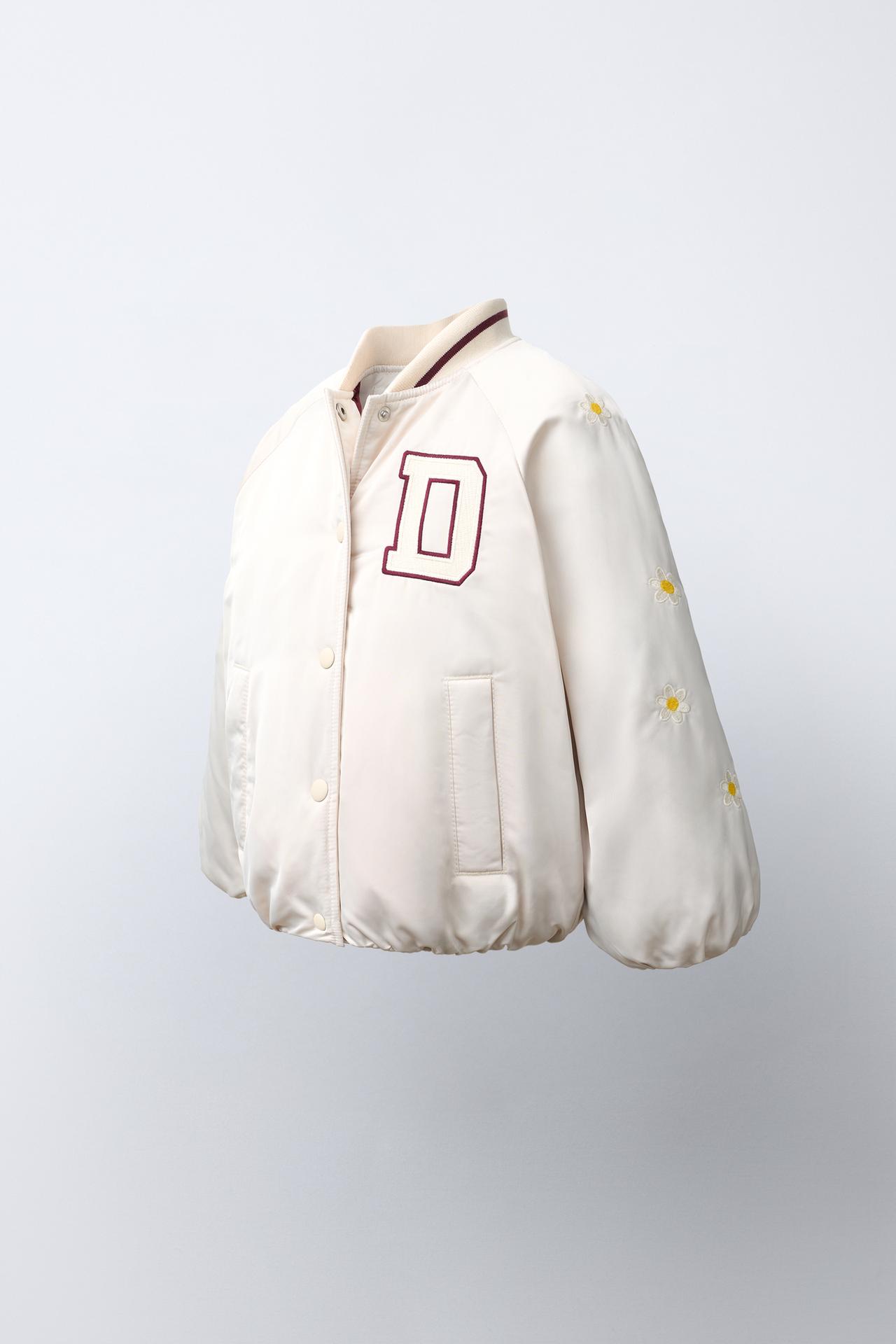 DAISY © DISNEY EMBROIDERED BOMBER JACKET — Ecru