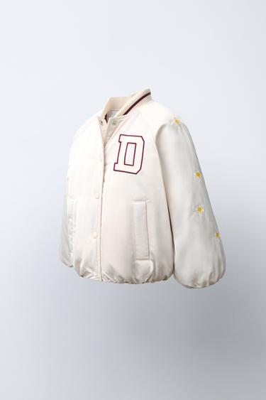 DAISY © DISNEY EMBROIDERED BOMBER JACKET — Ecru 2