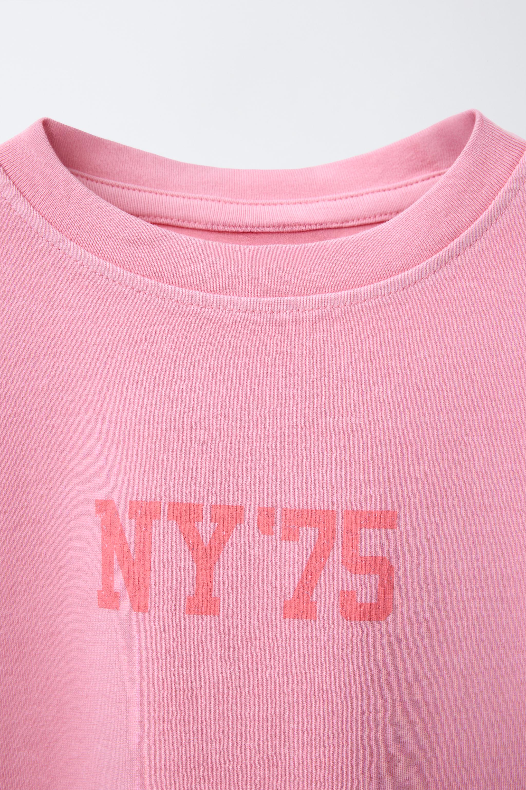 SLOGAN PRINT T-SHIRT - Grey | ZARA Spain