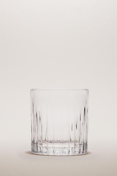 Zaras GLAS I KRISTALLIN MED RELIEFDESIGN - Genomskinlig