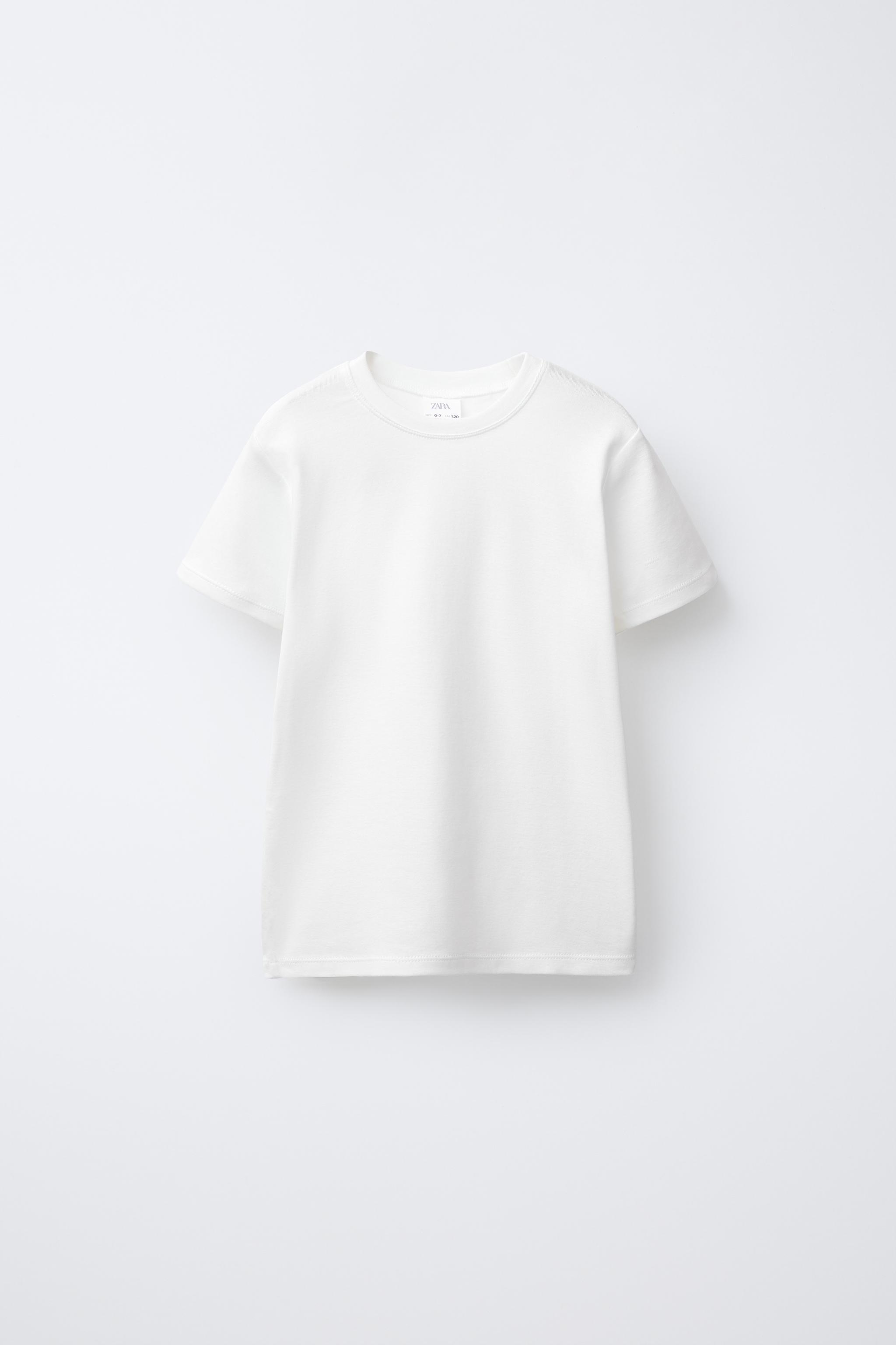 6-14 ANS/ LOT DE DEUX T-SHIRTS UNIS À MANCHES COURTES