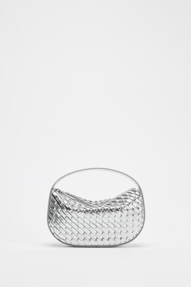 GEFLOCHTENE HANDTASCHE IN METALLOPTIK - Silber von Zara - Bild 0