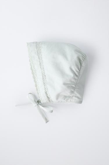 BONNET EN DENTELLE - Bleu pastel de Zara - Image 3