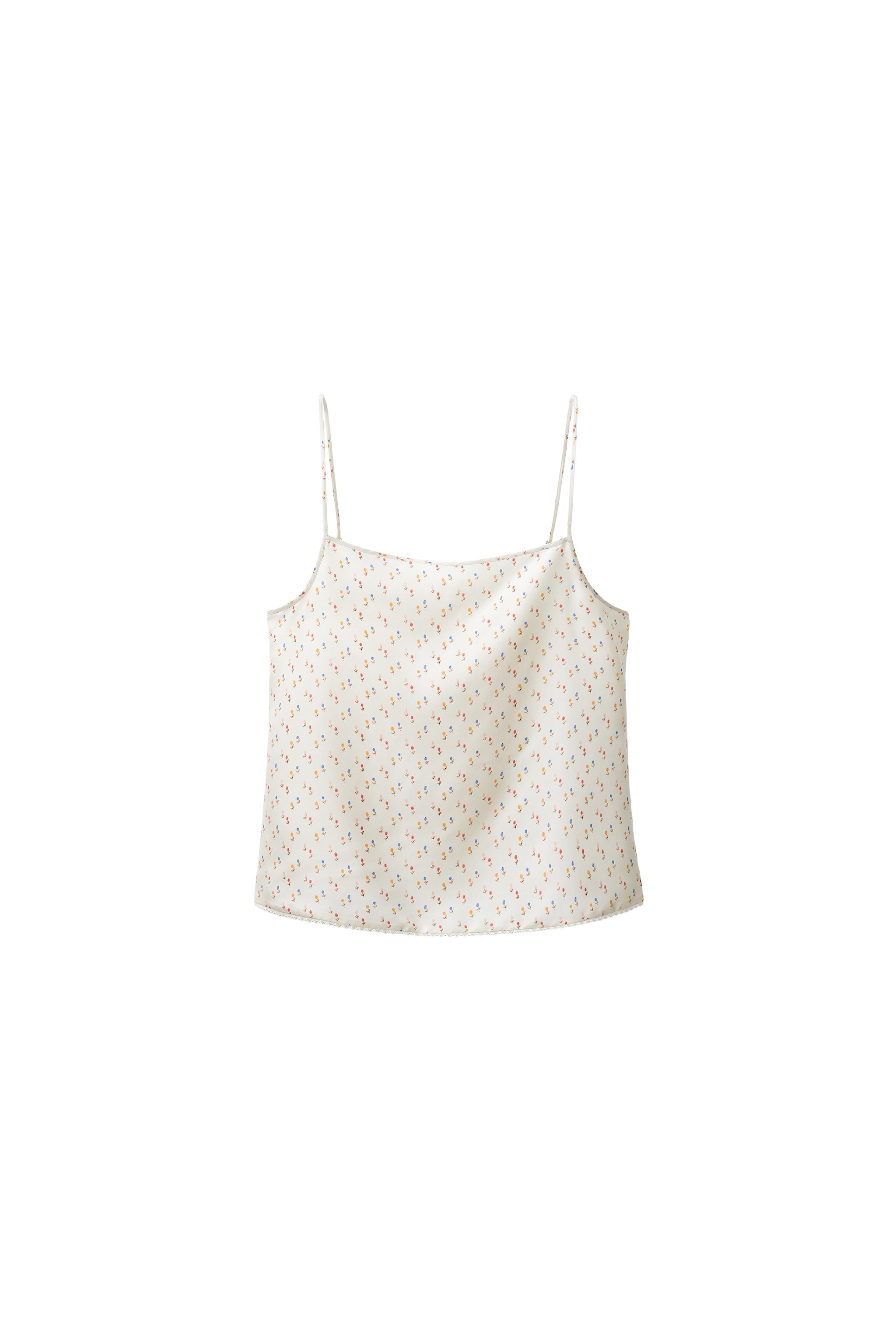 100% SILK TOP CREATED BY CARAMEL LONDON X ZARA