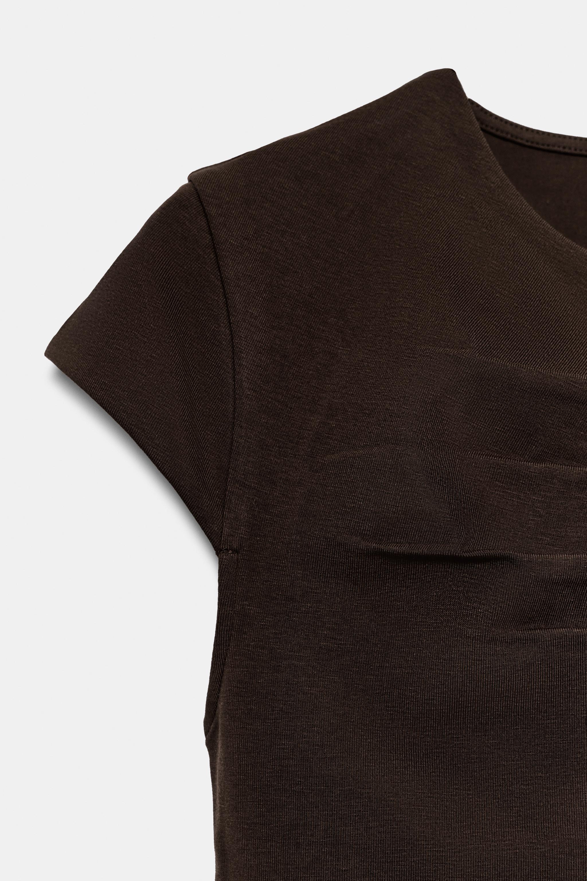 Женские топы Zara OPENING RUCHED TOP — фото 7