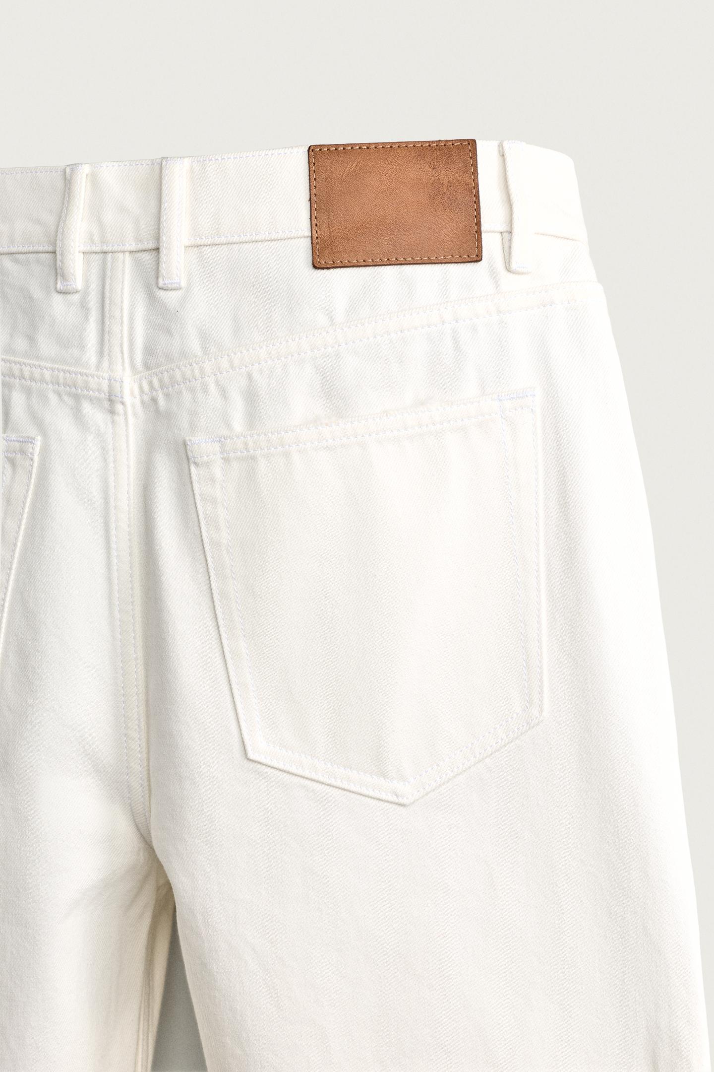 Мужские джинсы Zara Baggy Fit, цвет: Белый — фото 9