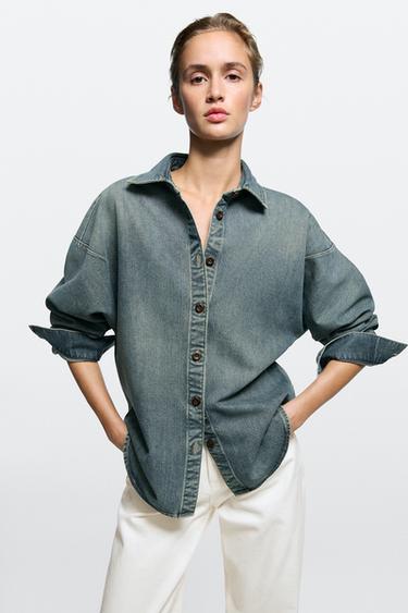 Cotton blend denim shirt — tundra 2