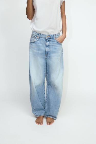 JEAN TRF BAGGY BALLOON TAILLE NORMALE - Bleu clair de Zara - Image 1
