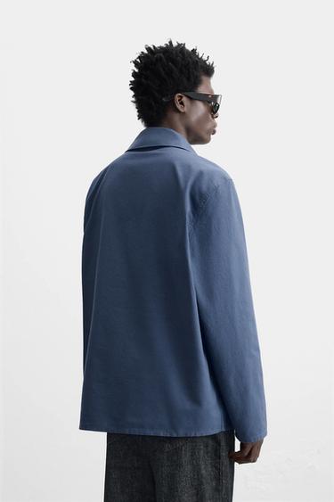 WASHED SMOCK OVERSHIRT - Light indigo by Zara - Image 2