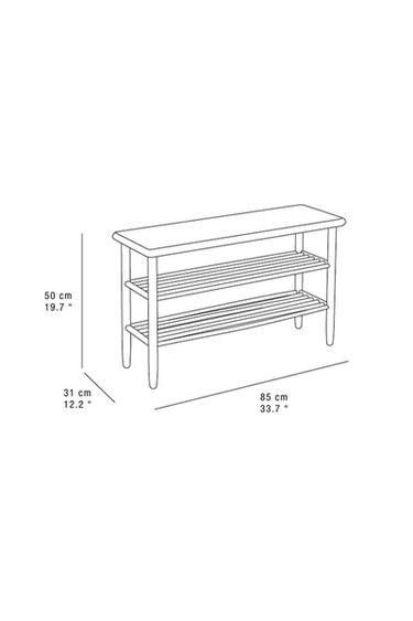 BANQUETTE ÉTAGÈRE À CHAUSSURES ACACIA - Marron de Zara - Image 6
