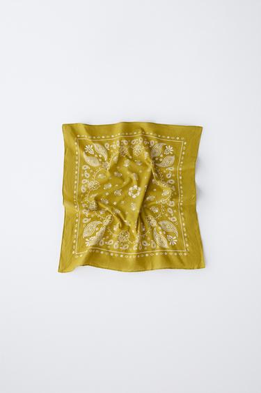 PAISLEY BANDANA - Mustard by Zara - Image 2
