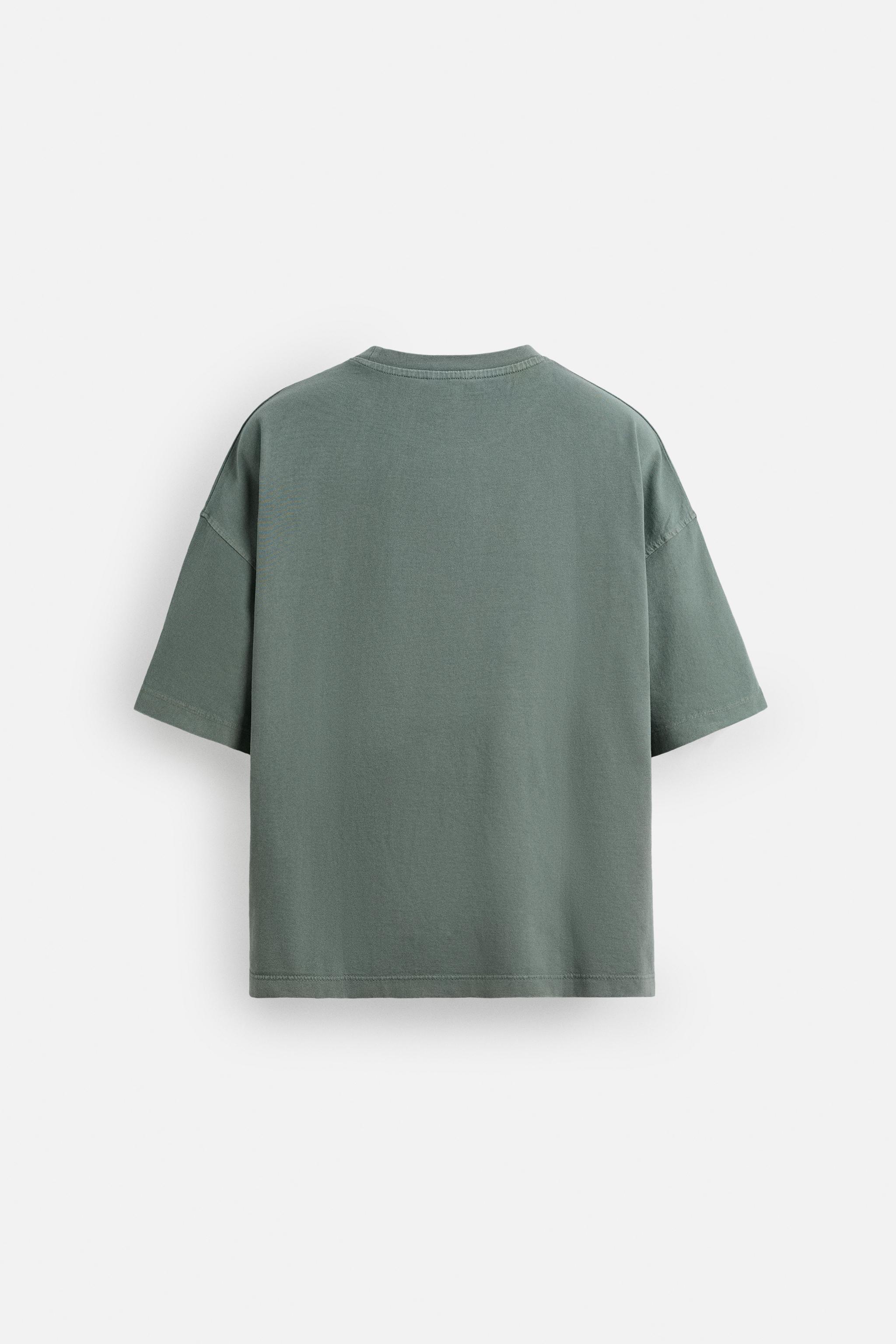 ウォッシュ加工軽量ボックスフィットTシャツ - rウォッシュ