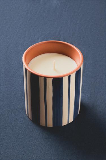 (275 G) SIROC TALES SCENTED CANDLE - Ecru / Navy by Zara - Image 5