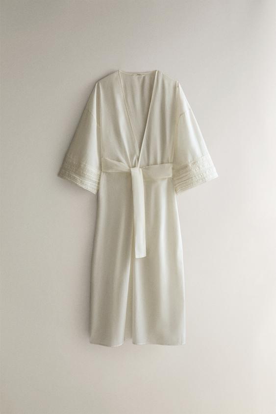ROBE DE RENDA - Cru da Zara - Imagem 0
