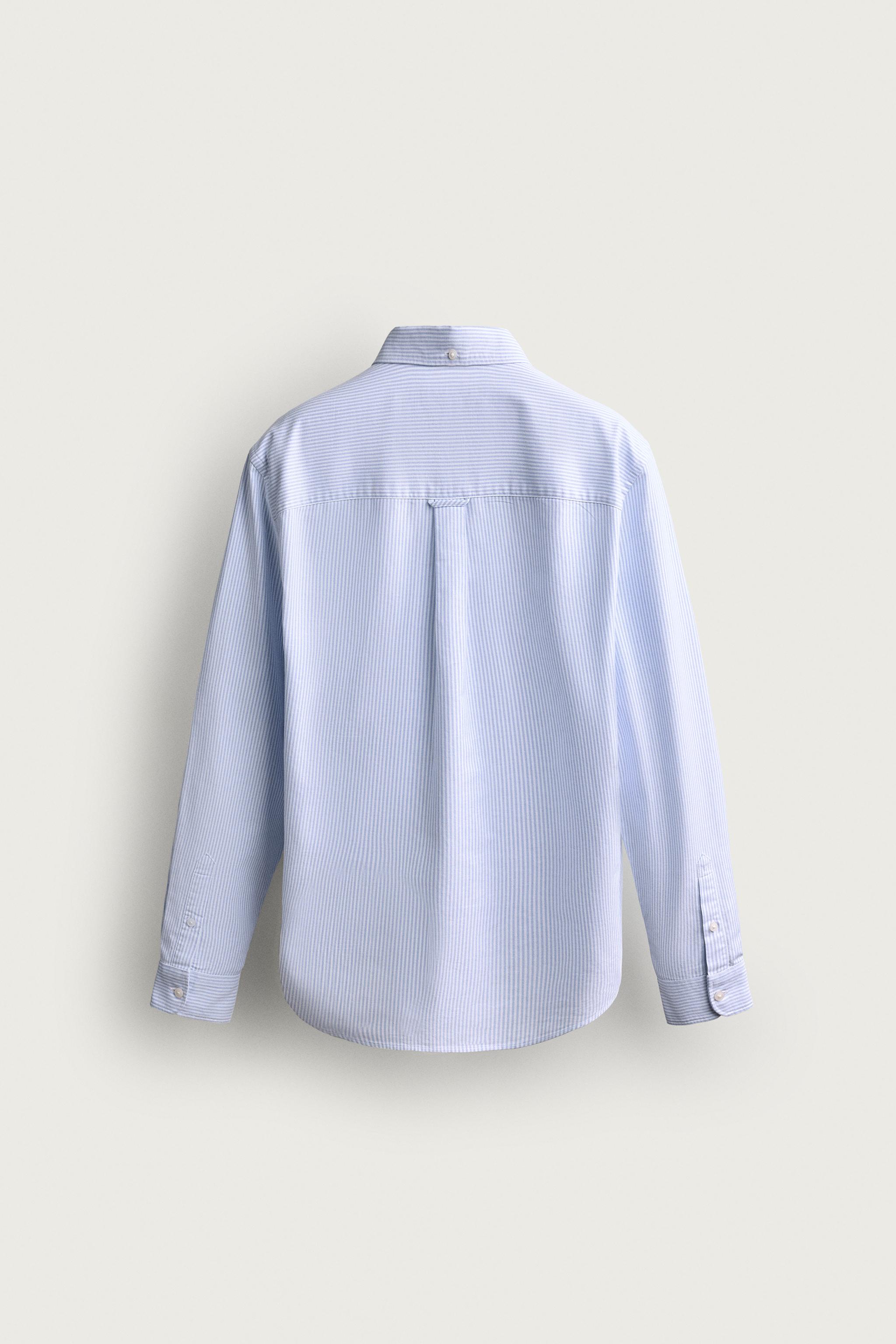 REGULAR FIT OXFORD SHIRT — striped