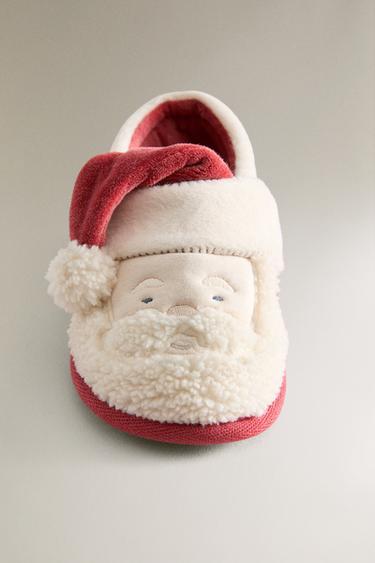 CHAUSSONS ENFANT NOËL PÈRE NOËL - Rouge de Zara - Image 4