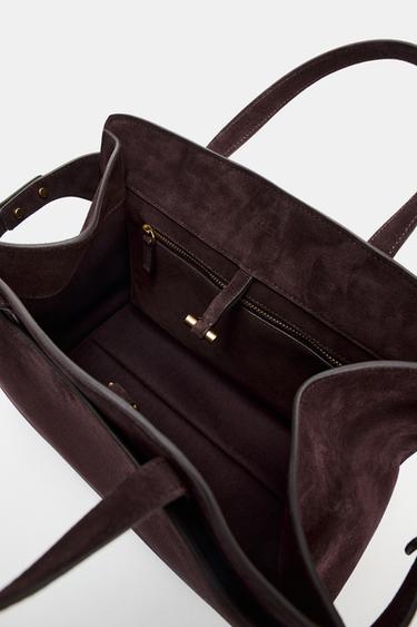 SAC EN CUIR CITY - Marron de Zara - Image 5