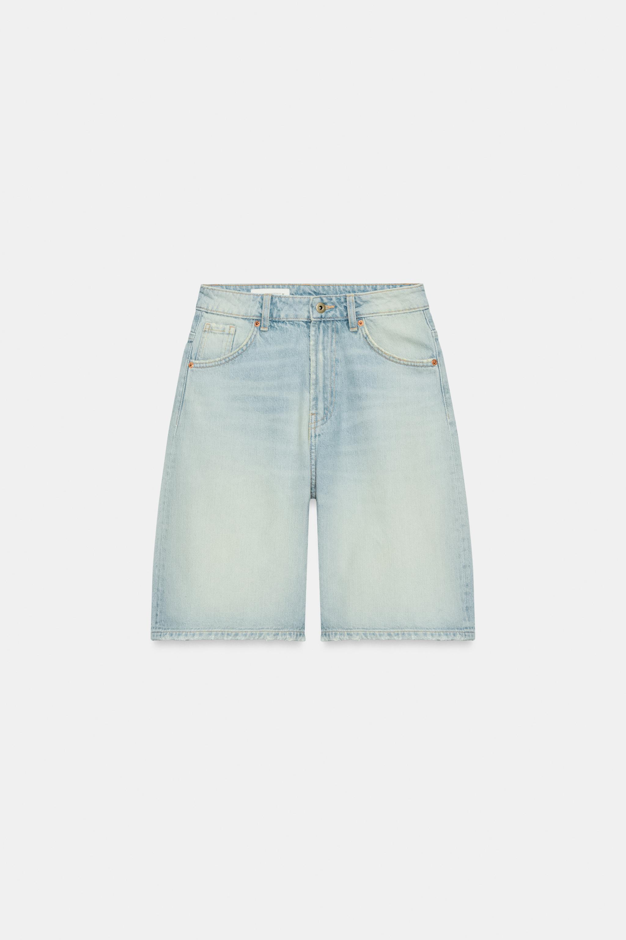 SHORT BAGGY EN DENIM TRF TAILLE MI-HAUTE