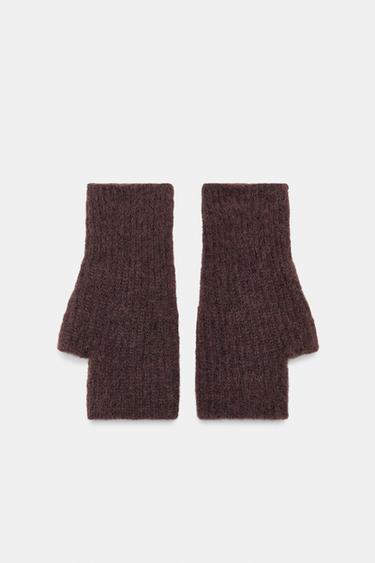 MITONES CORTOS PUNTO - Chocolate de Zara