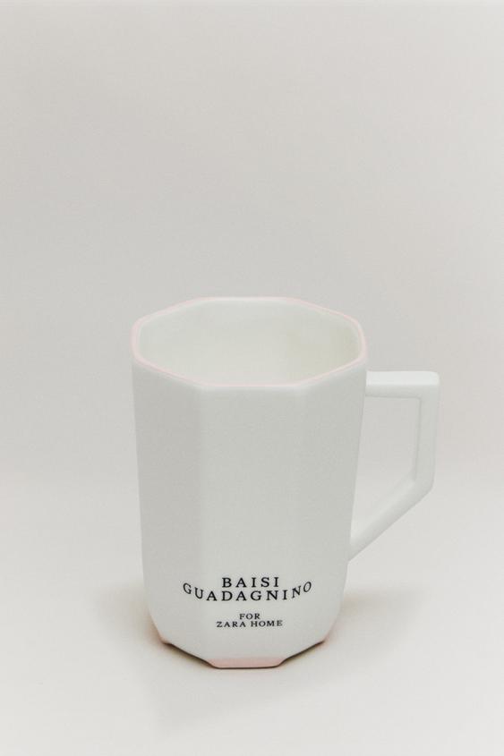 THE SKY OCTAGONAL MUG - Pink by Zara - Image 0