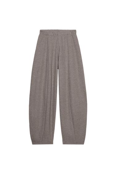 SOFT WIDE-LEG TROUSERS - brown vigore by Zara