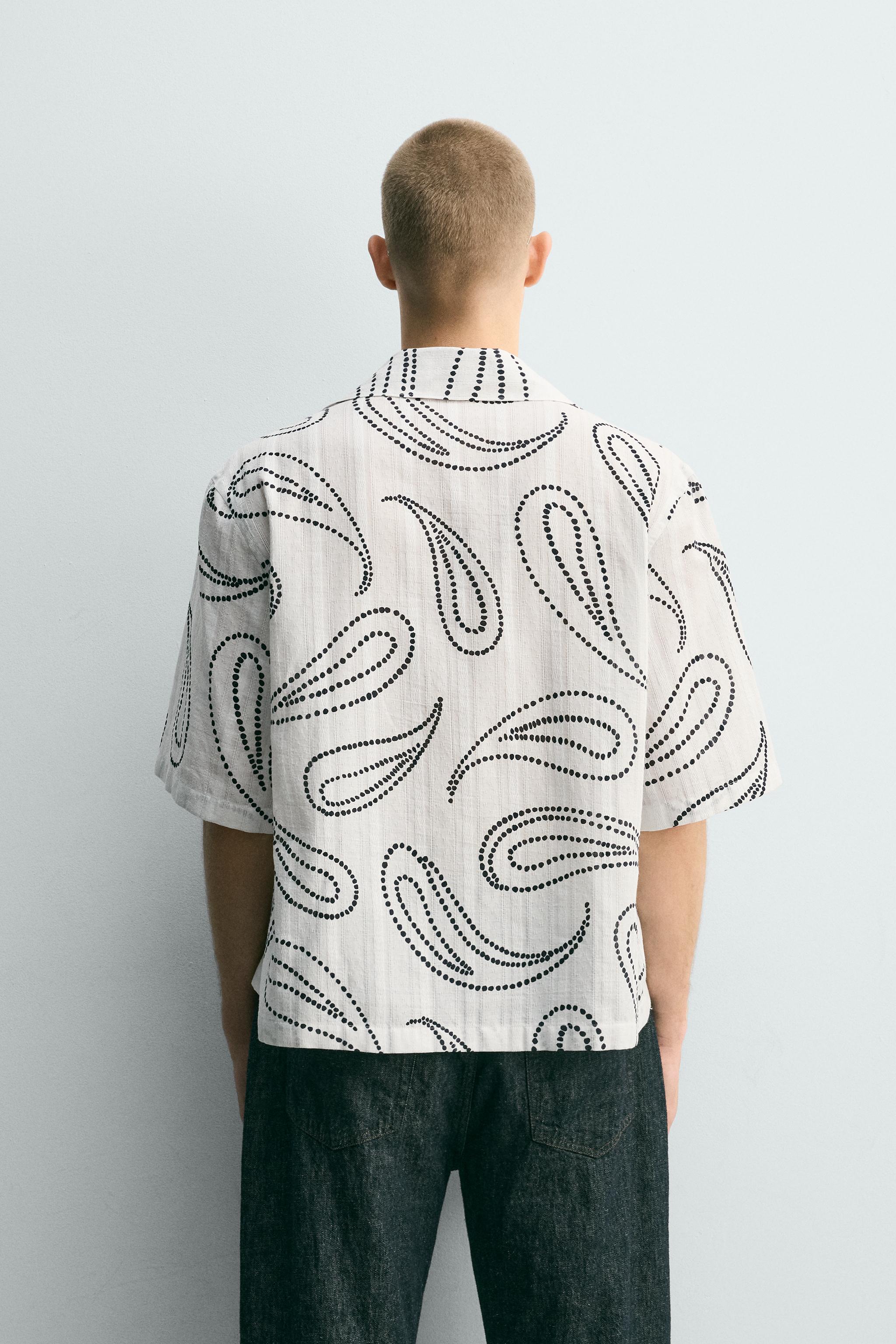 PAISLEY JACQUARD SHIRT - White | ZARA United States