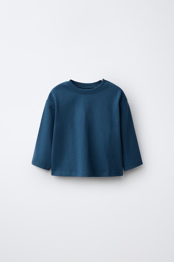 PLAIN T-SHIRT - Blue by Zara - Image 0