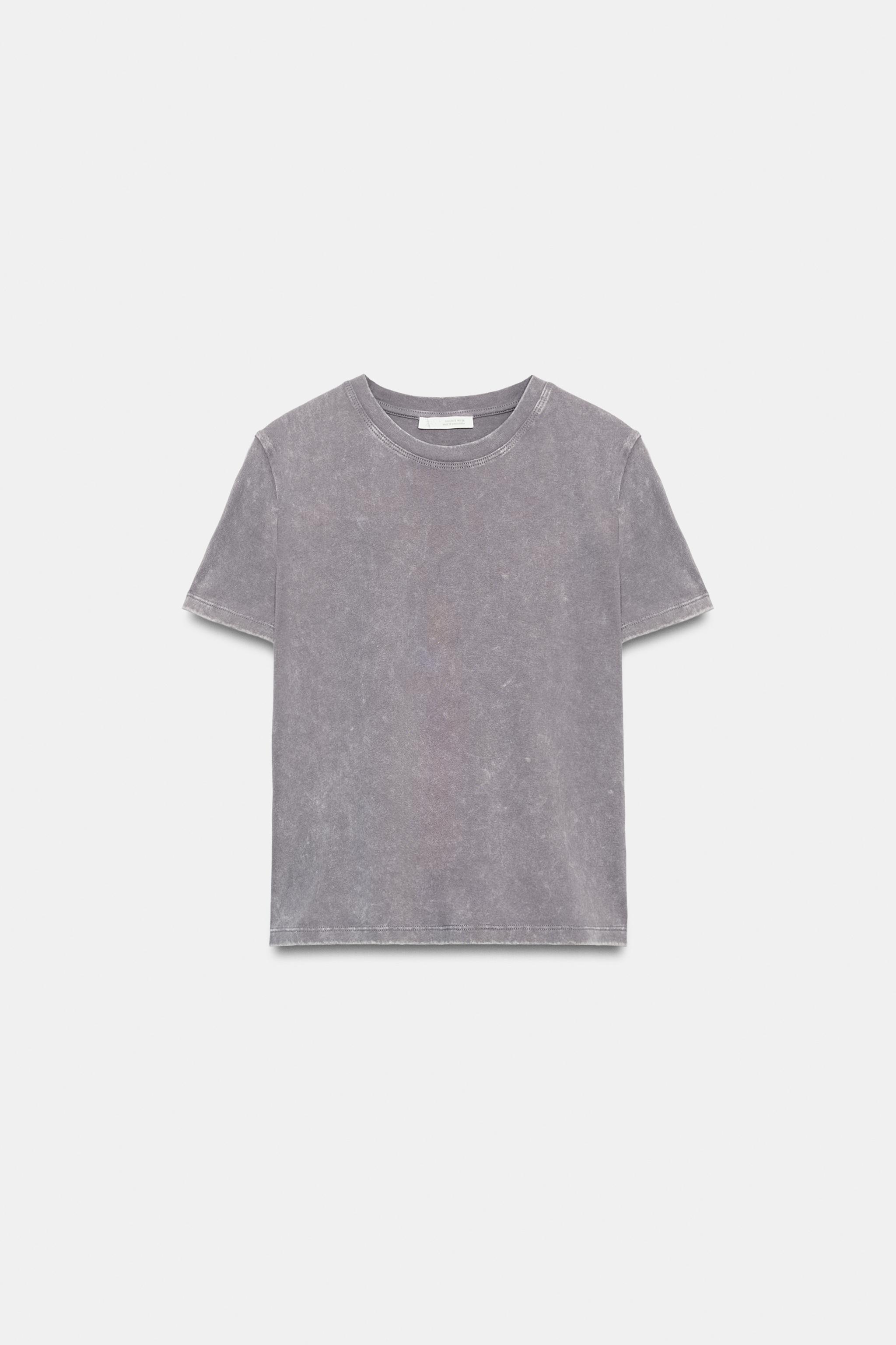 半袖ラスティックTシャツ - イエロー | ZARA Japan / 日本