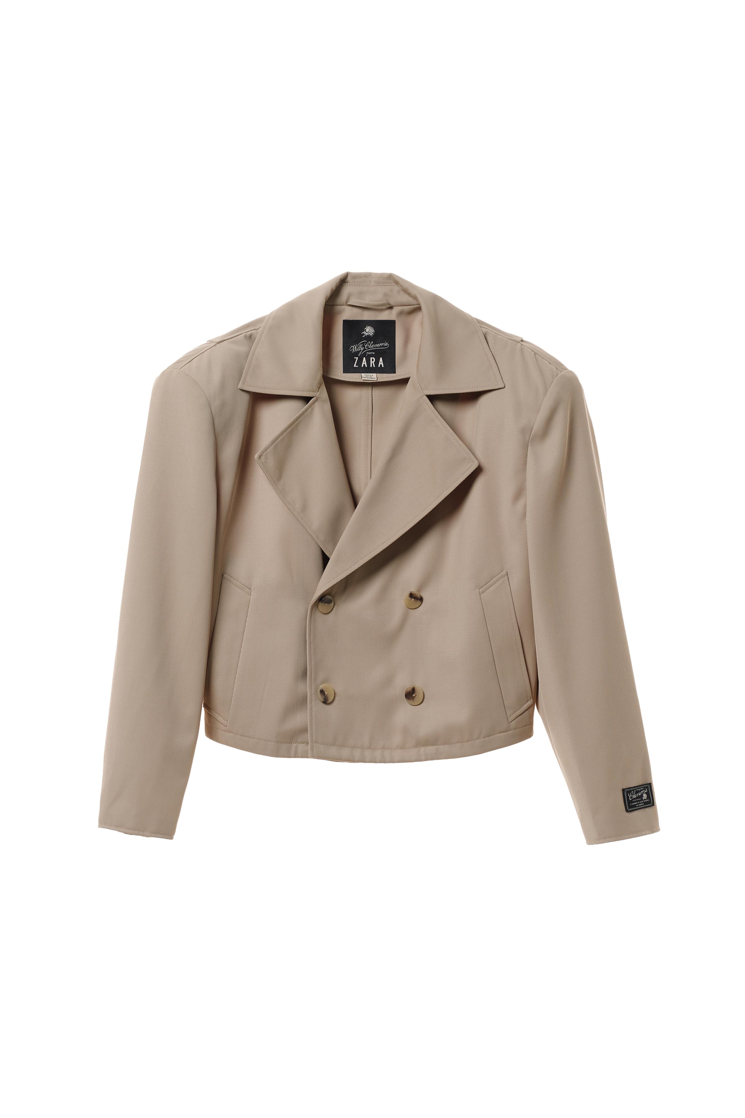 BOXY FIT SHORT TRENCH COAT WILLY CHAVARRIA X ZARA - Sand | ZARA