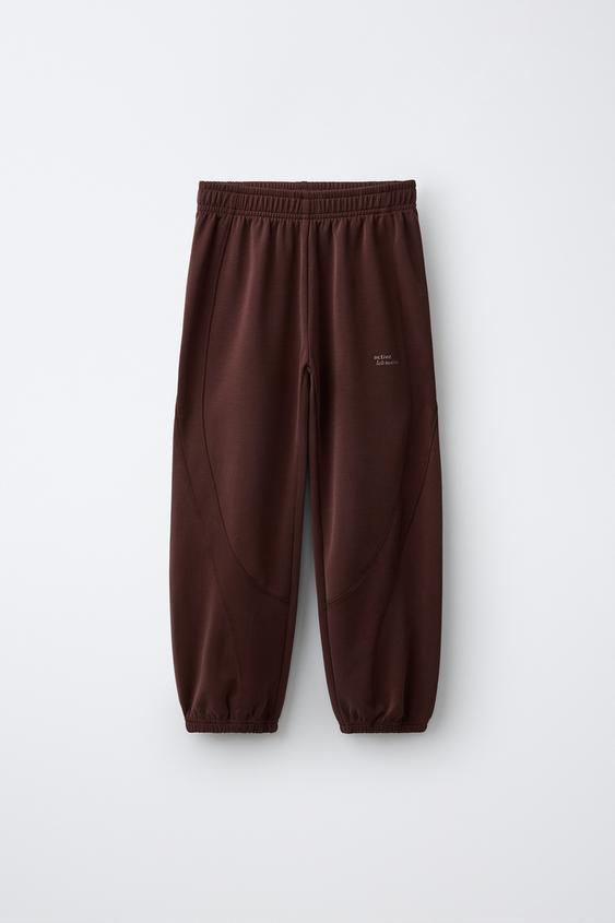 PANTALLONA JOGGER SPORTIVE - Konjak nga Zara - Imazh 0
