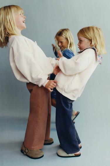 PANTALÓN CULOTTE ONDULINA - Tostado de Zara