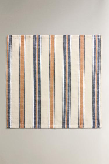 PACK OF STRIPED DYED THREAD NAPKINS - Blue by Zara - Image 1