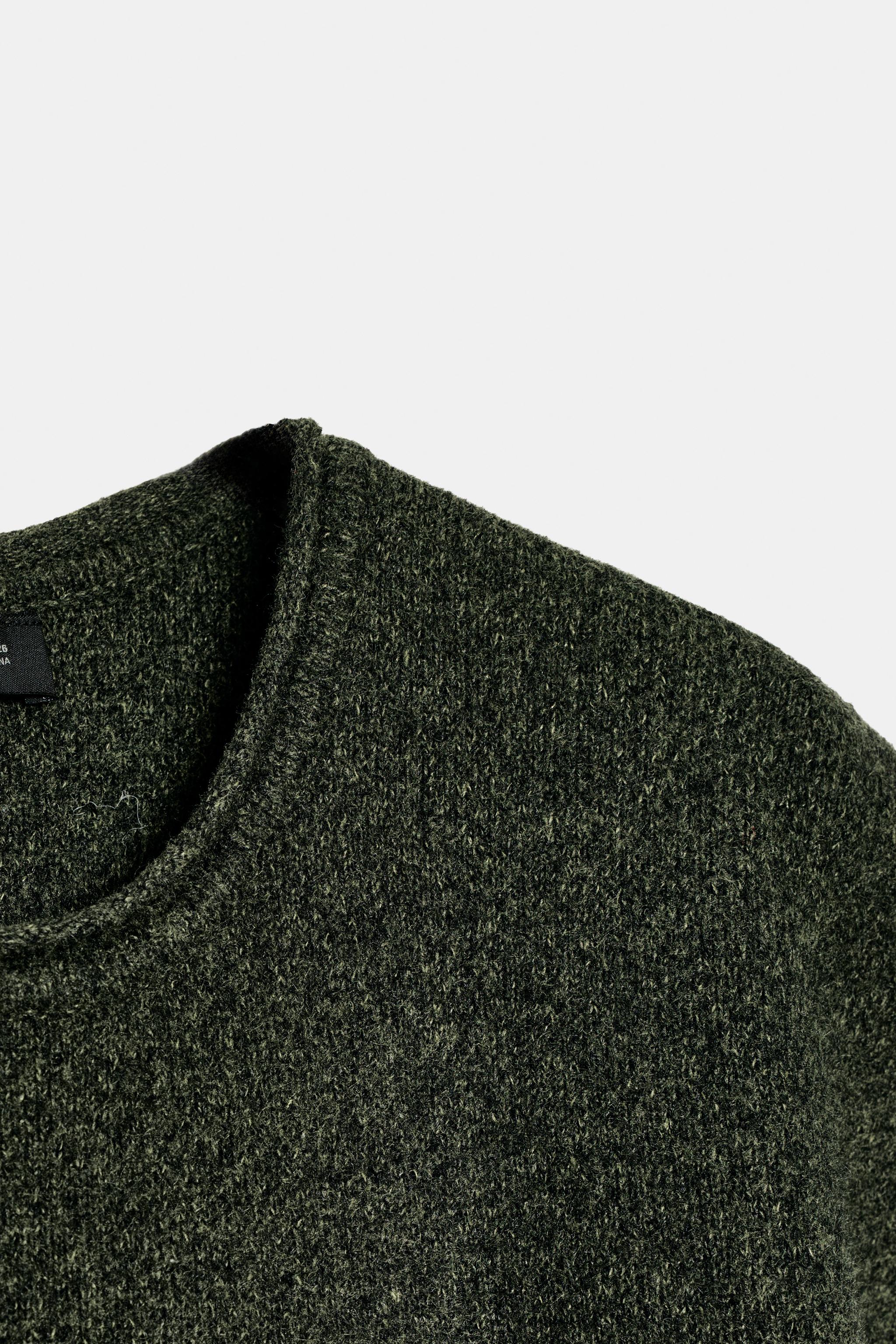 LONG KNIT DRESS - Green marl | ZARA Australia